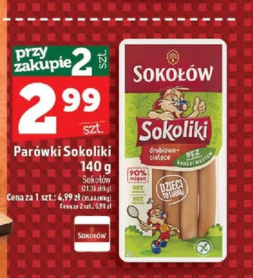 Parówki Sokoliki Sokołów promocja w TOPAZ
