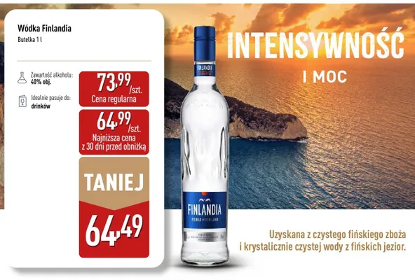 Wódka Finlandia promocja w Aldi