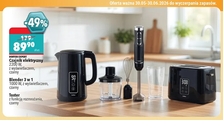 Blender 3 w 1 Hoffen Expert czarny promocja w Biedronka