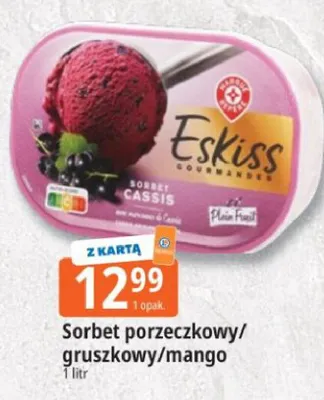 Sorbet porzeczkowy Eskiss Gourmandes promocja w Leclerc