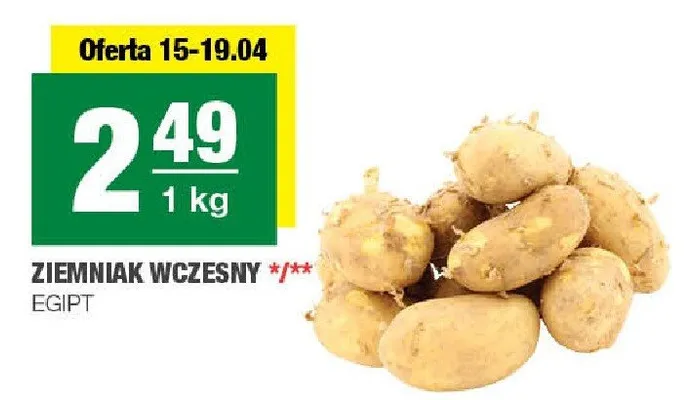 Ziemniak wczesny promocja w SPAR