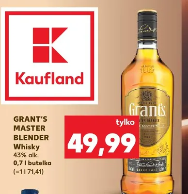Whisky Grant's Master Blender promocja w Kaufland