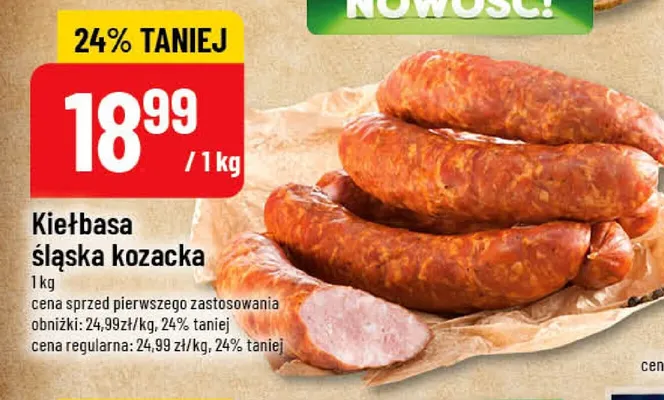 Kiełbasa śląska kozacka promocja w POLOmarket