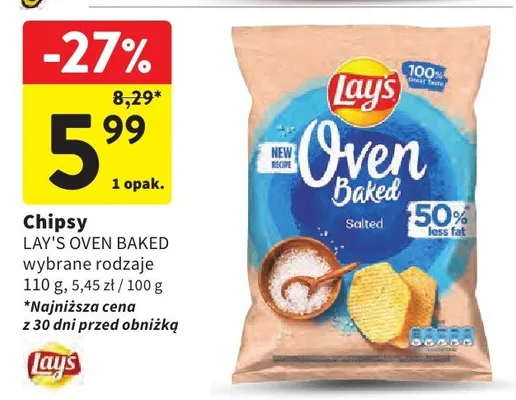 Chipsy wybrane rodzaje promocja w Intermarche