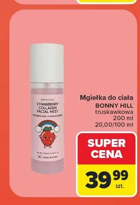 Mgiełka do ciała Bonny Hill truskawkowa promocja w Carrefour