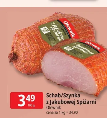 Szynka z Jakubowej Spiżarni Olewnik promocja w Leclerc