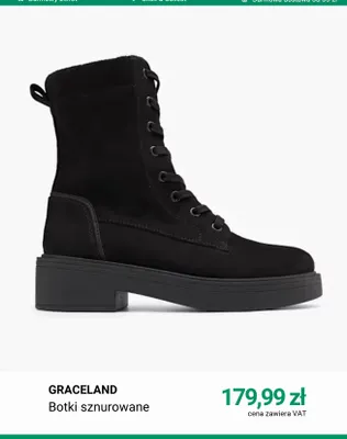 Botki sznurowane Graceland promocja w Deichmann