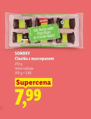 Ciastka z marcepanem, różne rodzaje promocja w Lidl