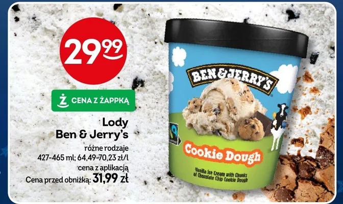 Lody różne rodzaje promocja w Żabka