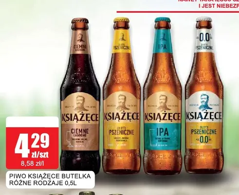 Piwo Książęce Złote Pszeniczne promocja w Bingo