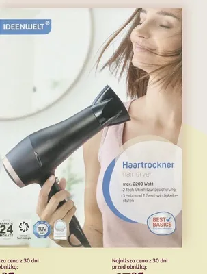Suszarka do włosów Ideenwelt promocja w Rossmann