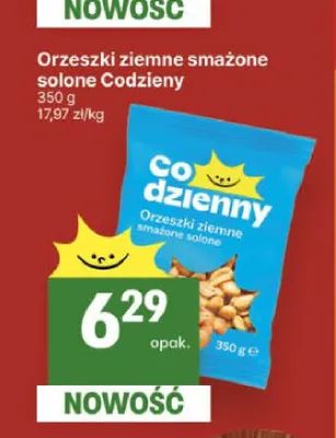Orzeszki ziemne smażone solone Codzienny promocja w Delikatesy Centrum