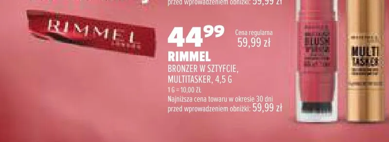 Bronzer w sztyfcie Multitasker Rimmel promocja w Drogerie Natura
