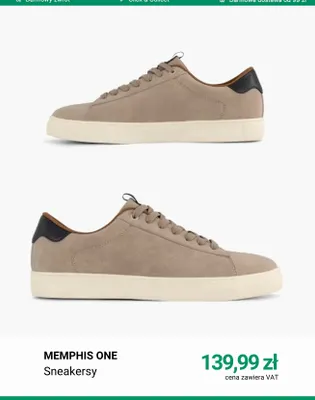 Sneakersy Memphis One promocja w Deichmann