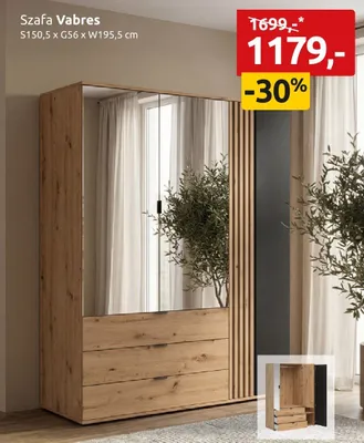 Szafa Vabres S150,5xG56xW195,5cm promocja w Black Red White