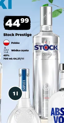 Wódka czysta Stock Prestige promocja w Netto