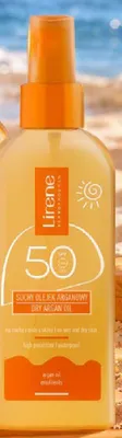 Suchy olejek arganowy Lirene SPF 50 promocja w Netto