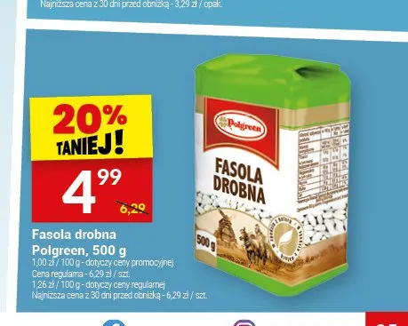 Fasola drobna Polgreen promocja w Twój Market