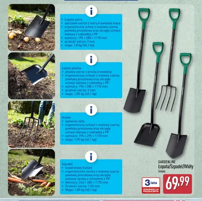 Widły Gardenline promocja w Aldi