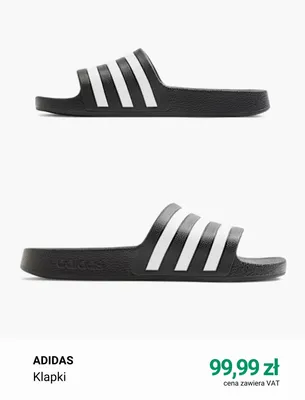 Klapki Adidas promocja w Deichmann