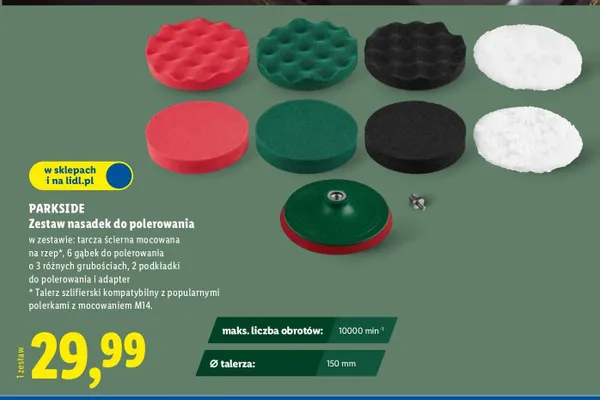 Zestaw nasadek do polerowania promocja w Lidl