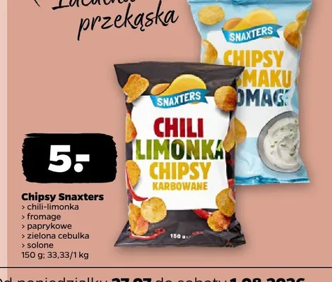 Chipsy fromage Snaxters promocja w Netto