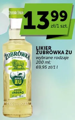 Likier Żubrówka Zu wybrane rodzaje promocja w Euro Sklep