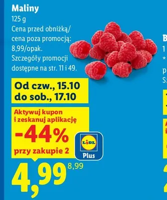 Maliny promocja w Lidl