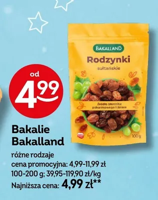 Bakalie Rodzynki sułtańskie promocja w Żabka