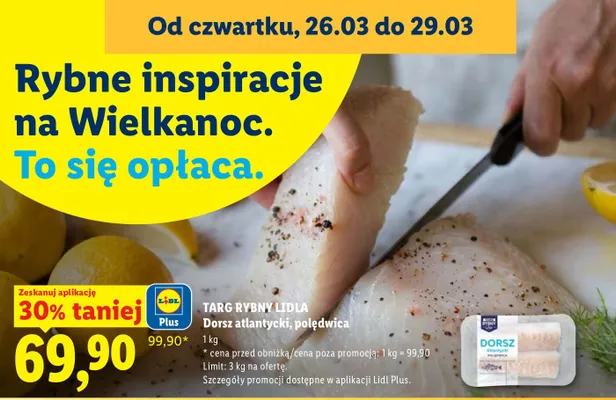 Dorsz atlantycki, polędwica promocja w Lidl