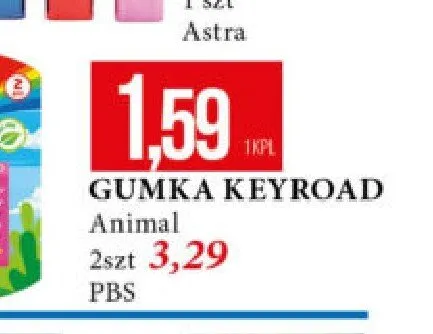Gumka Keyroad Animal 2-pak promocja w Leclerc