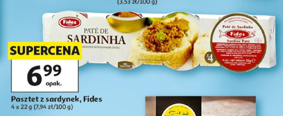 Pasztet z sardynek Fides promocja w Auchan