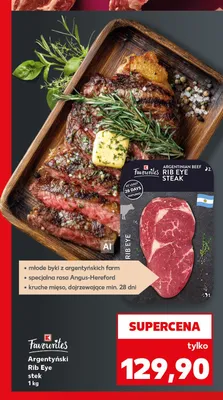 Stek wołowy Argentinian Rib Eye Favourites promocja w Kaufland