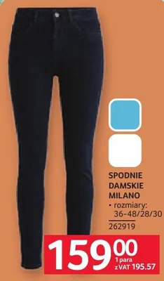 Spodnie damskie Milano promocja w Selgros
