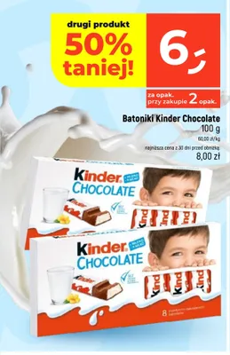 Batoniki Kinder Chocolate promocja w Dealz