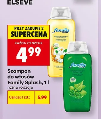 Szampon do włosów Family Splash z rumiankiem promocja w Biedronka