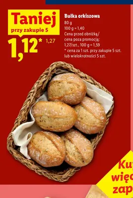 Bułka orkiszowa promocja w Lidl