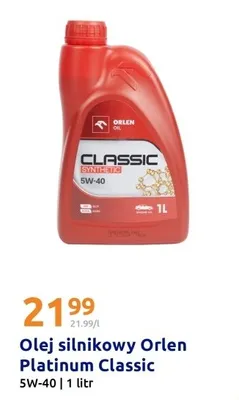 Olej silnikowy Classic 5W-40 promocja w Action