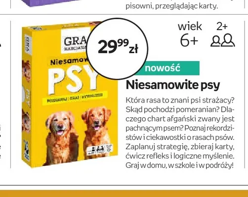 Gra karciana Niesamowite psy promocja w Empik