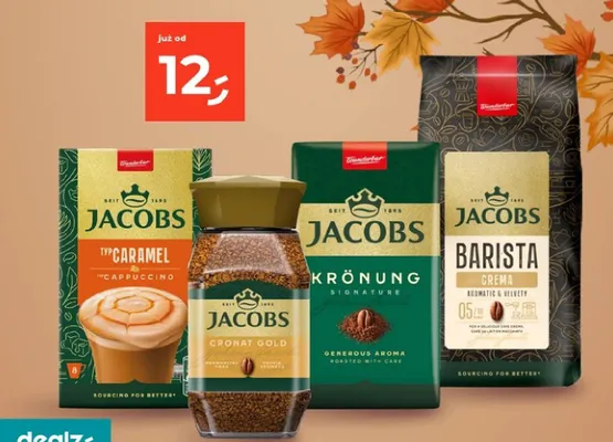 Kawa rozpuszczalna Jacobs Cronat Gold promocja w Dealz