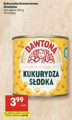 Kukurydza słodka bez zalewy promocja w Delikatesy Centrum