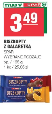 Biszkopty z galaretką Spar promocja w SPAR