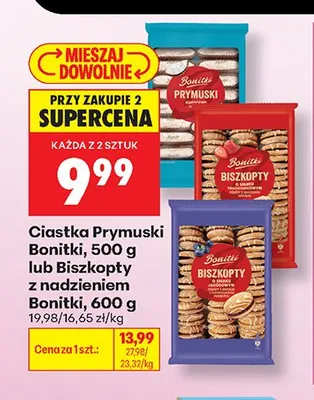 Ciastka Prymuski Bonitki promocja w Biedronka