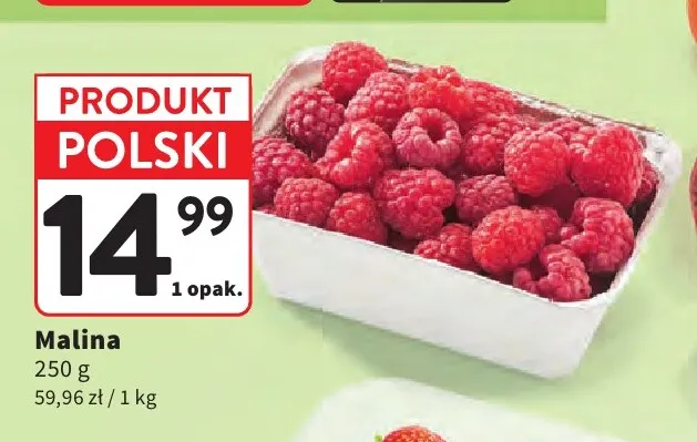 Maliny polskie promocja w Intermarche