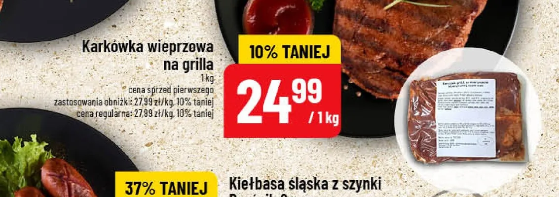 Karkówka wieprzowa w plastrach promocja w POLOmarket