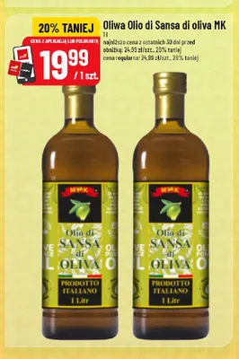 Oliwa Olio di Sansa di oliva MK promocja w POLOmarket