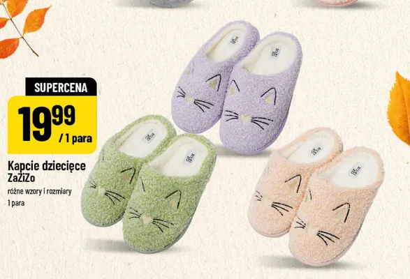 Kapcie dziecięce ZaZiZo promocja w POLOmarket
