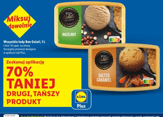 Lody Bon Gelati wszystkie smaki promocja w Lidl