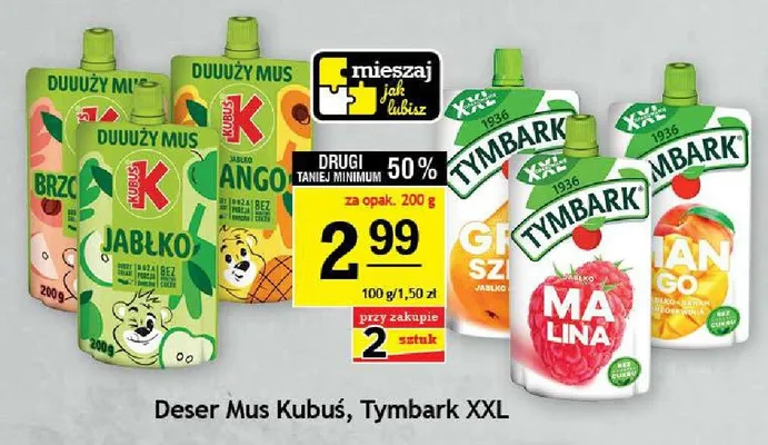 Deser Mus Kubuś Mango promocja w Gram Market