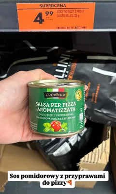 Sos pomidorowy z przyprawami do pizzy promocja w Biedronka
